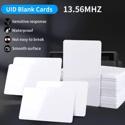 Rewritable 10PCS/20PCS RFID 13.56MHz CUID UID Blank Card Clone Card Copyable Changeable Smart IC S50 Card Duplicator White Cards