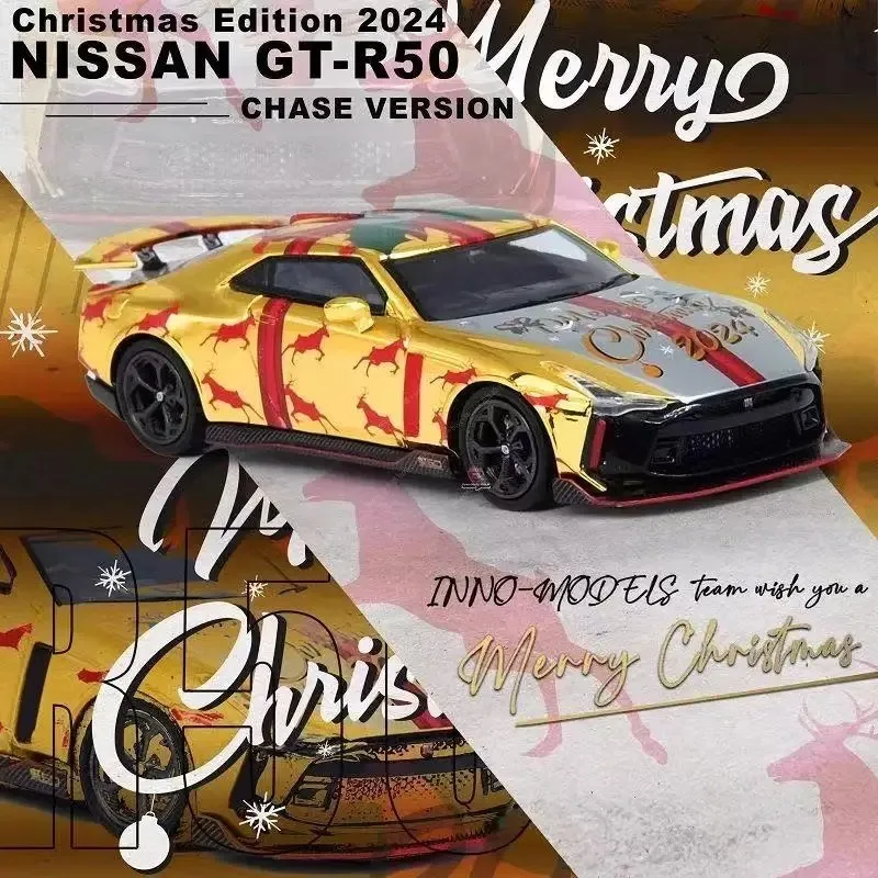INNO 64 1:64 NISSAN SKYLINE 2000 GT-R R50 R89C MAZDA RX7 RX3-MTN R35N-WHI Model Mobil Paduan Hadiah Baru Tersedia