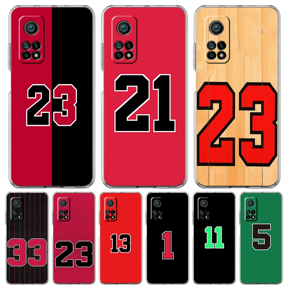 Basketball 23 Transparent Phone Case For Xiaomi Mi Poco X3 X4 NFC F3 M3 M4 12 11 Ultra 11T 11X Pro Lite 5G Soft Shell Fundas Bag