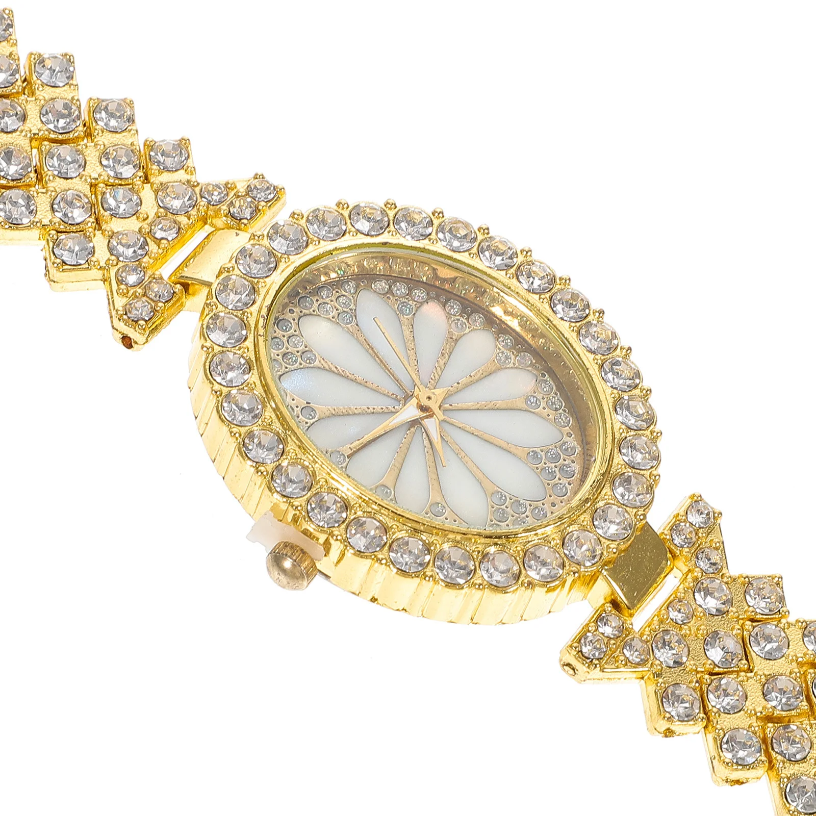 ساعة يد نسائية أنيقة مزينة بحجر الراين، زخرفة رائعة، ساعة يد مزخرفة كاجوال عصرية #2