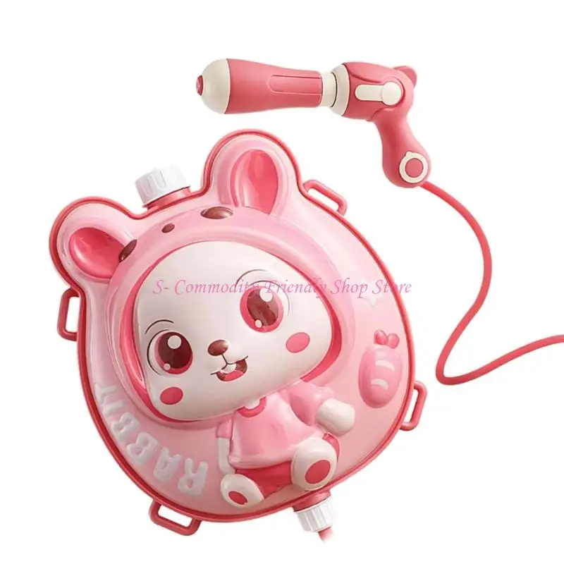 85ae Niños Guns agua dibujos animados con correas ajustables Tipo fácil Tipo agua Juguete aire libre para