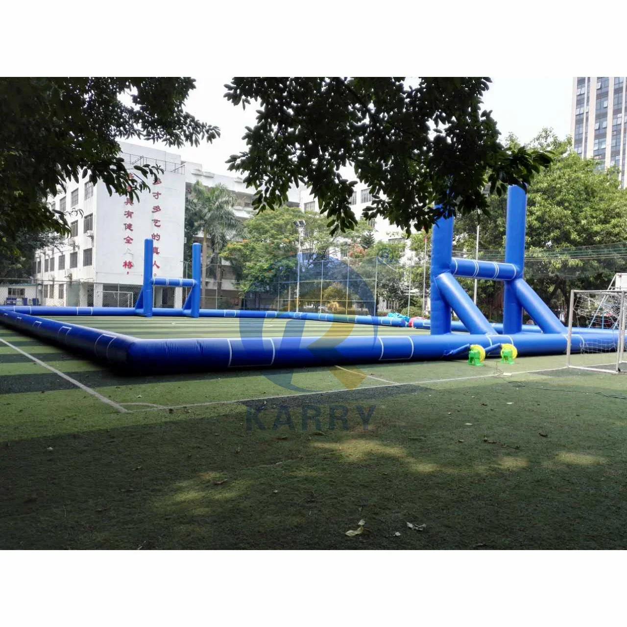 Terrain de Rugby Gonflable en Plein Air pour Enfant et Adulte, Jeu de Poste