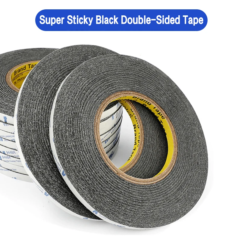 50meters 1/2/3/5/8/10/12/15mm Thick Sticker Double Side Adhesive Tape Fix for Mobile Phone Screen LCD Display Repair Tape