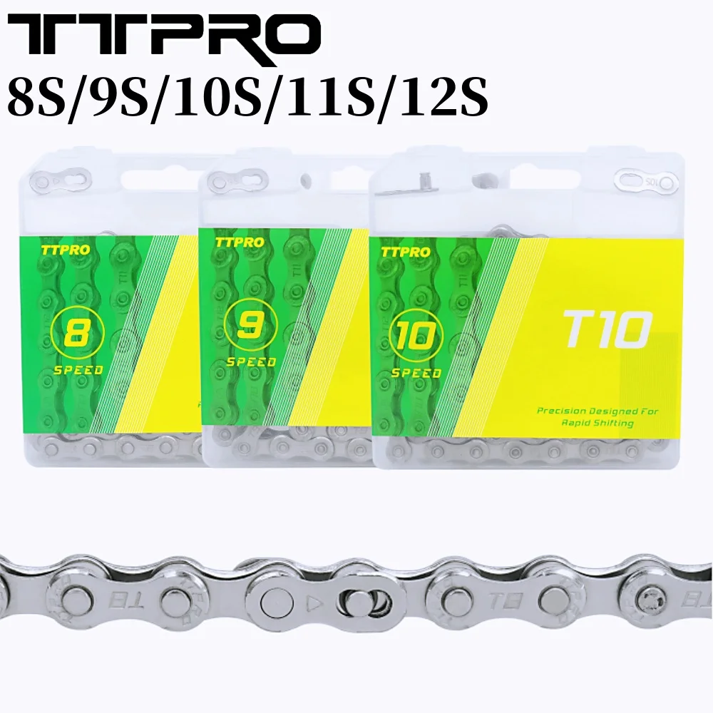 

TTPRO 8 9 10 11 12 Speed Bicycle Chain 116L 118L 126L 8S 9S 10S 11S 12S MTB Mountain Road Bike Chains For SHIMANO SRAM