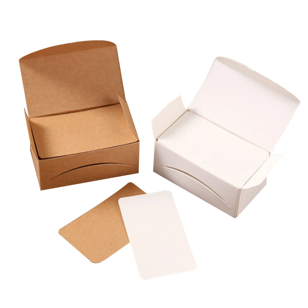 

200pcs Message Blank Kraft Paper Mini Note Tags Greeting Word Cards Memo Pads Gift Wedding Favor Name Cards Writing