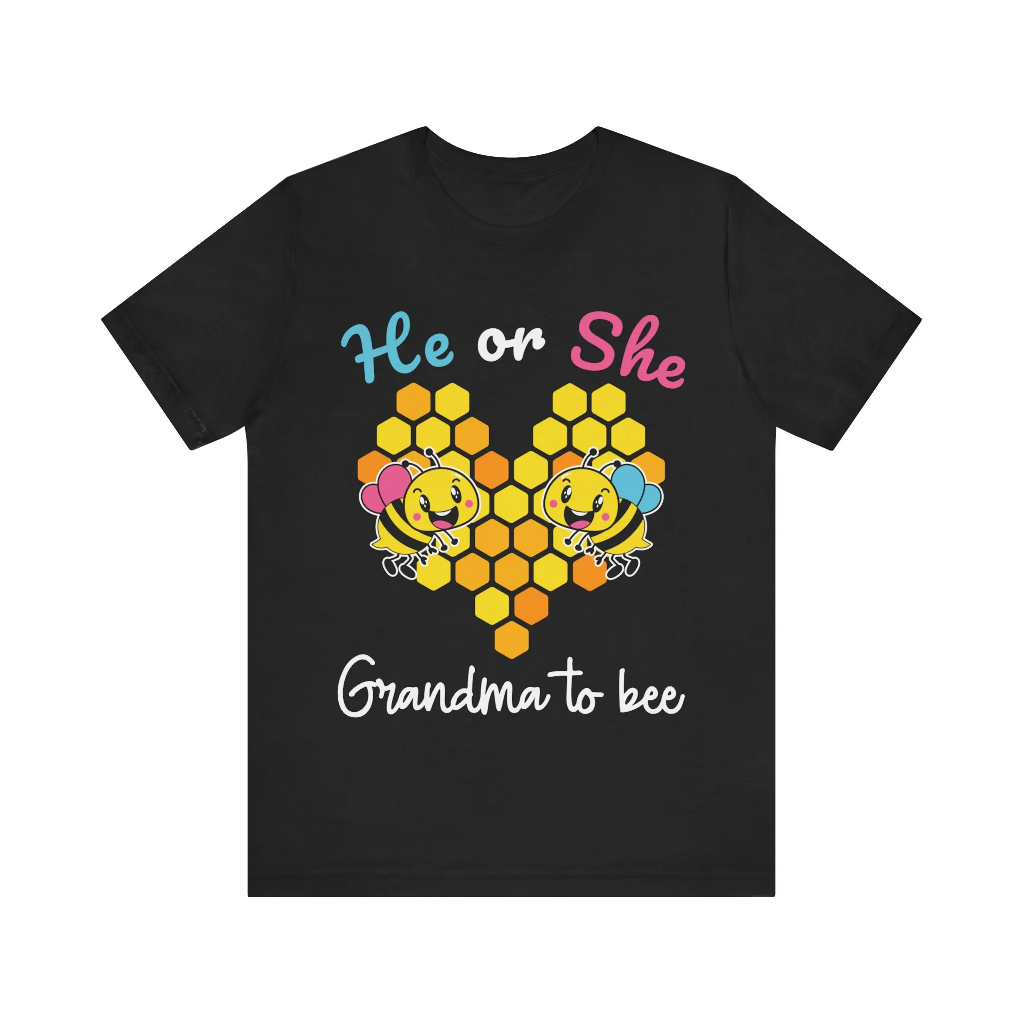 He Or She Grandma To Bee T Shirt Charming Gender Reveal For Grandmothers Perfect Baby Announcement Celebrations