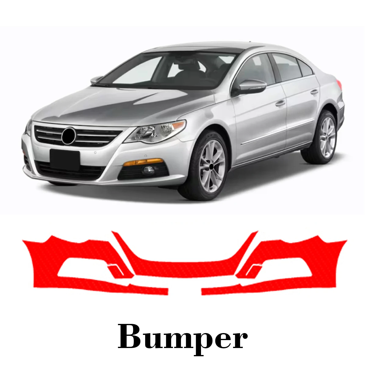 

Car Precut Paint Protection Film Front Bumper Anti-scratch Exterior TPU PPF For Volkswagen Passat CC 2006-2012