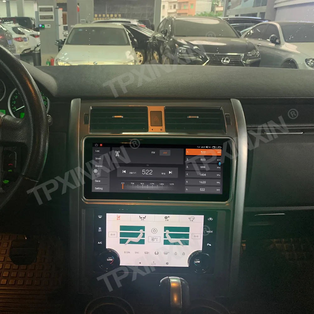 

12,3-дюймовый автоплеер CarPlay Android 14 + климатическая плата переменного тока для Land Rover Discovery 3 2009-2013, автомобильное радио, GPS-навигация, головное устройство