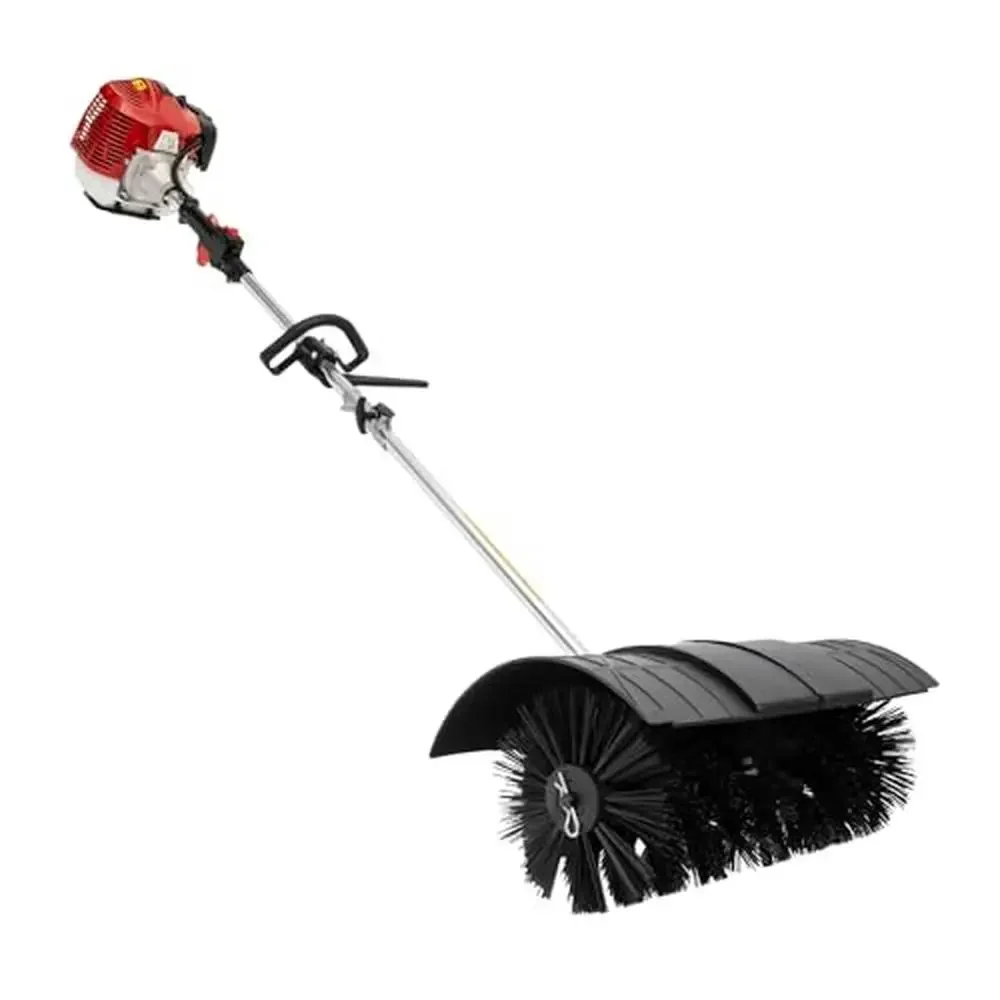 High-Quality 52cc Gas Powered Nylon Bristle Sweeper 2-Stroke Engine Driveway Lawn Turf Power Brush