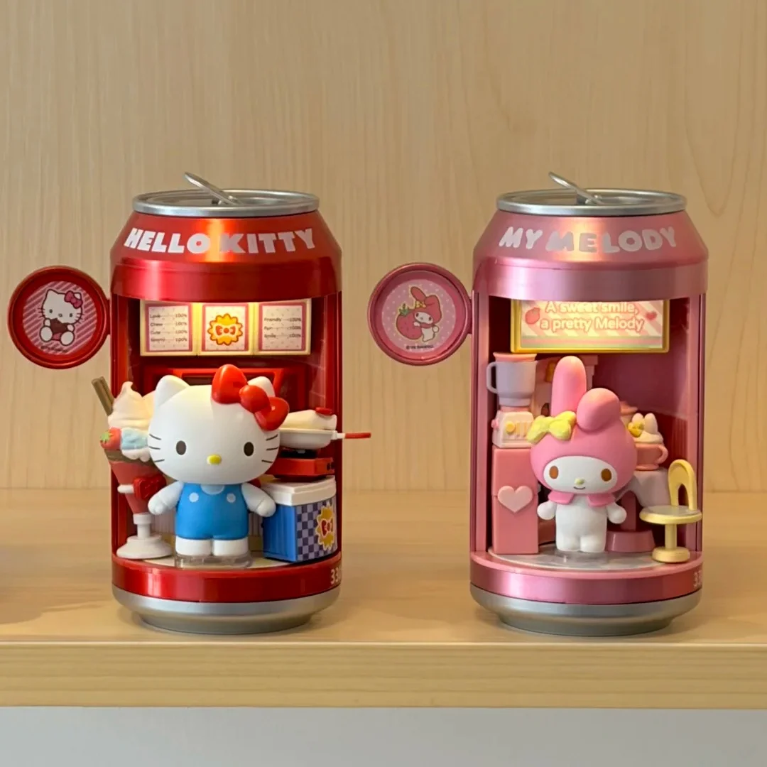 Auf Lager Original Sanrio Blind Box Soda Can Dessert Shop Serie Echte Kreative Beleuchtete Dekoration Sammlerstücke Geschenke – Detail 6
