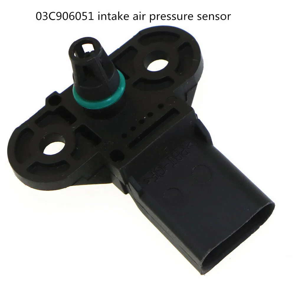 Manifold Absolute Intake Pressure Sensor 03C906051 for Audi A4 VW Jetta Golf Beetle Passat Skoda Octavia Seat 1.4 1.6 2.0 4Pins