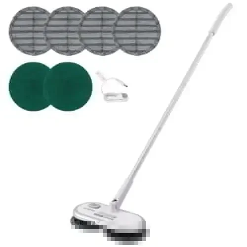 

Cordless Electric Mop, Up to 70 mins Powerful Battery, Electric Spin Mop with Dual Spinning Mop Heads
