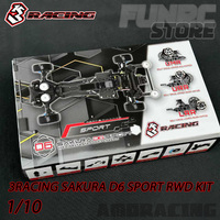 3Racing Sakura D6 SPORT RWD KIT 1/10 RC Electric Remote Control Model Car Professional Drift Racing Adult Children's Toys