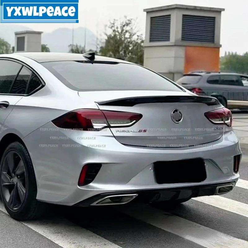 Für opel insignia 2017 2018 2019 2020-2023 2024 ABS Hohe Qualität ABS Kunststoff Material Glänzend Schwarz Auto hinten stamm deckel spoiler