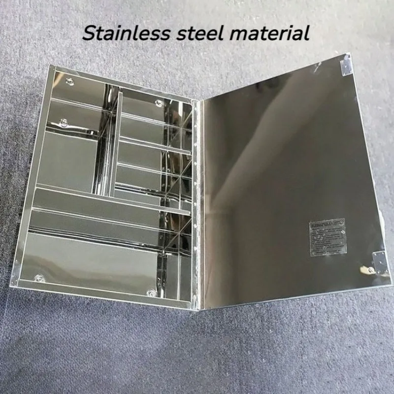 Stainless Steel Bathroom Mirror Waterproof Thickened Durable Household Wall-mountain Mirrors Makeup Bathroom Accessories