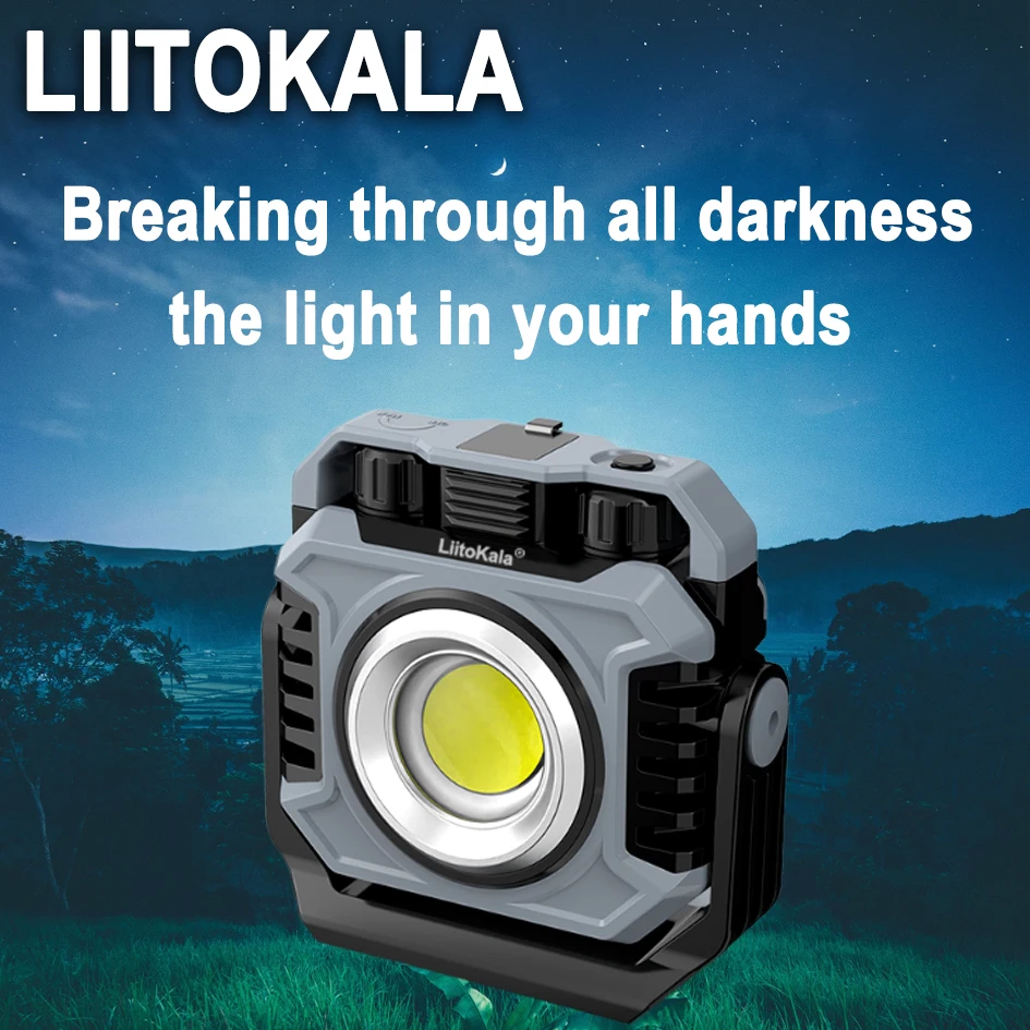 LiitoKala LF-786 Portable strong endurance charging electromagnetic suction bright work light