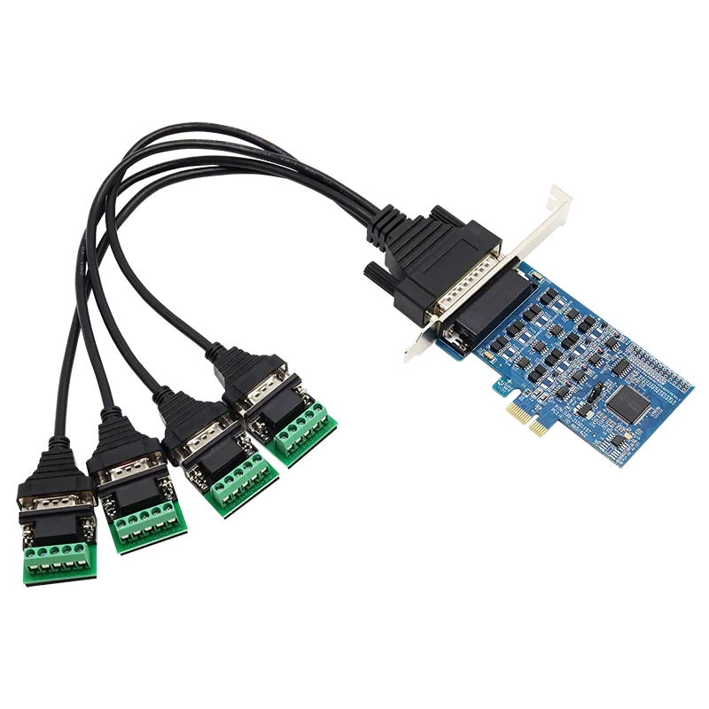 UOTEK UT-7924 Industrial PCIe to 4-Port RS-485/422 Multi-Serial Card, COM Port Expansion
