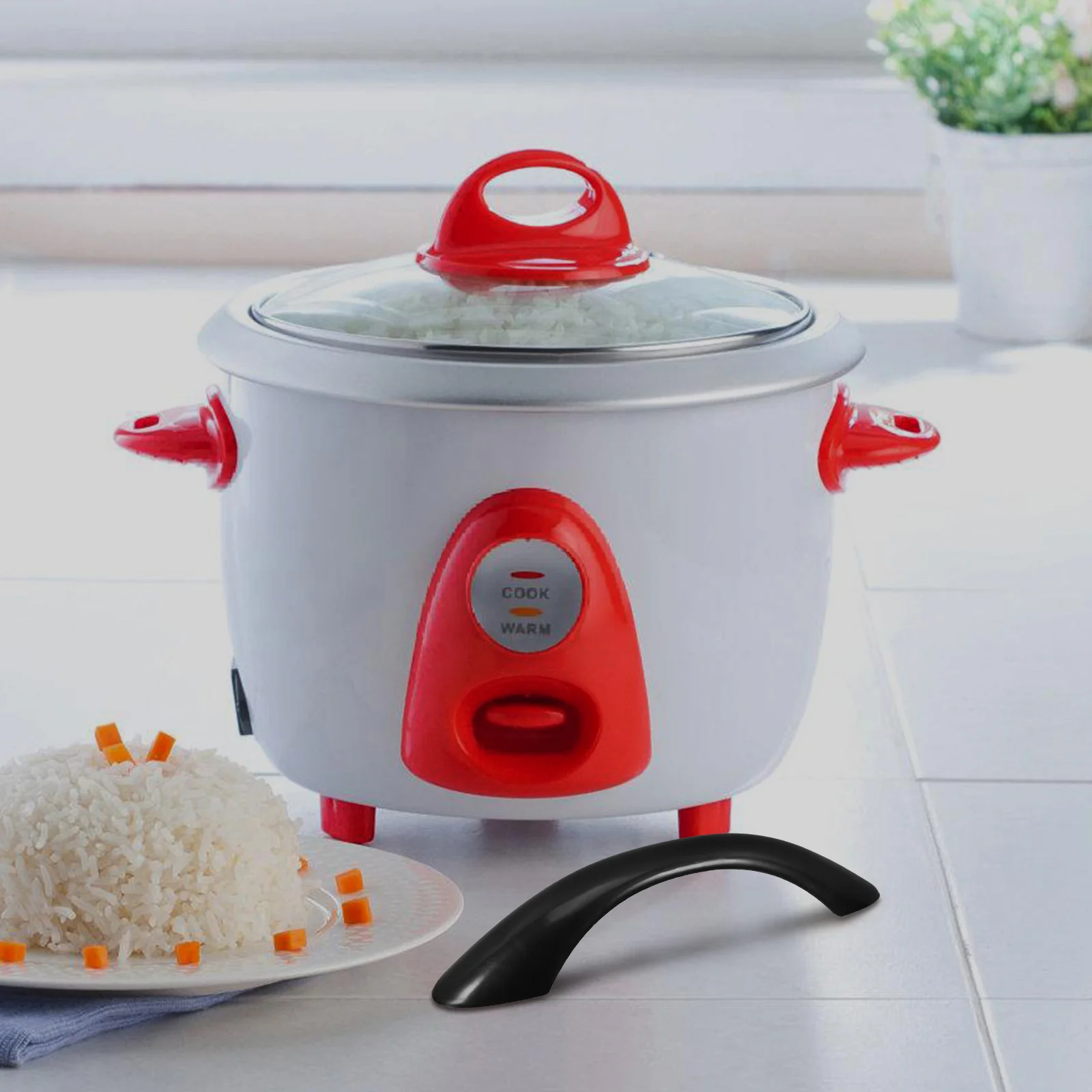 

Universal Pot Lid Handle Replacement Detachable Cookware Handle Heat Resistant for Electric Cooker Accessories Ergonomic Design