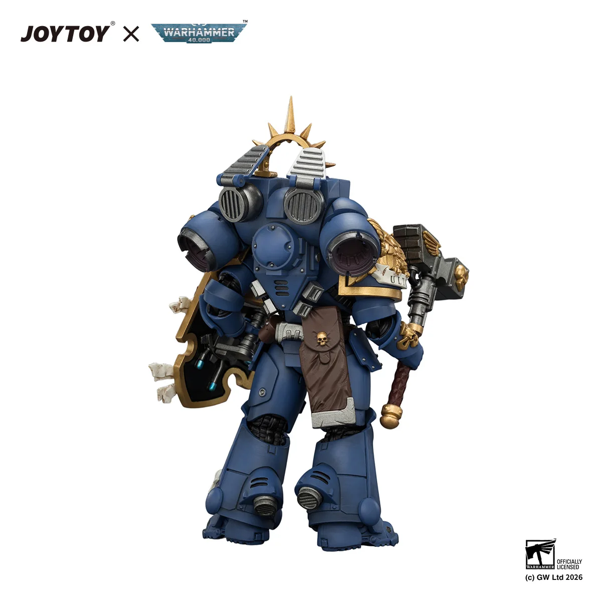 [Pre-order]JOYTOY Warhammer 40K 1/18 Action Figure Ultramarines Captain with Jump Pack and Relic Shield Model - view 3