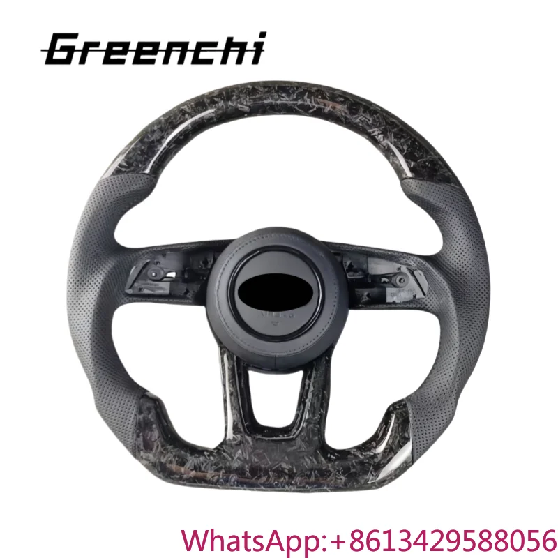 

For Audi A1 A3 A4 A5 A7 A6L B9 B6 C8 Sport Flat Bottom Carbon Fiber Direction Upgrade and Customization