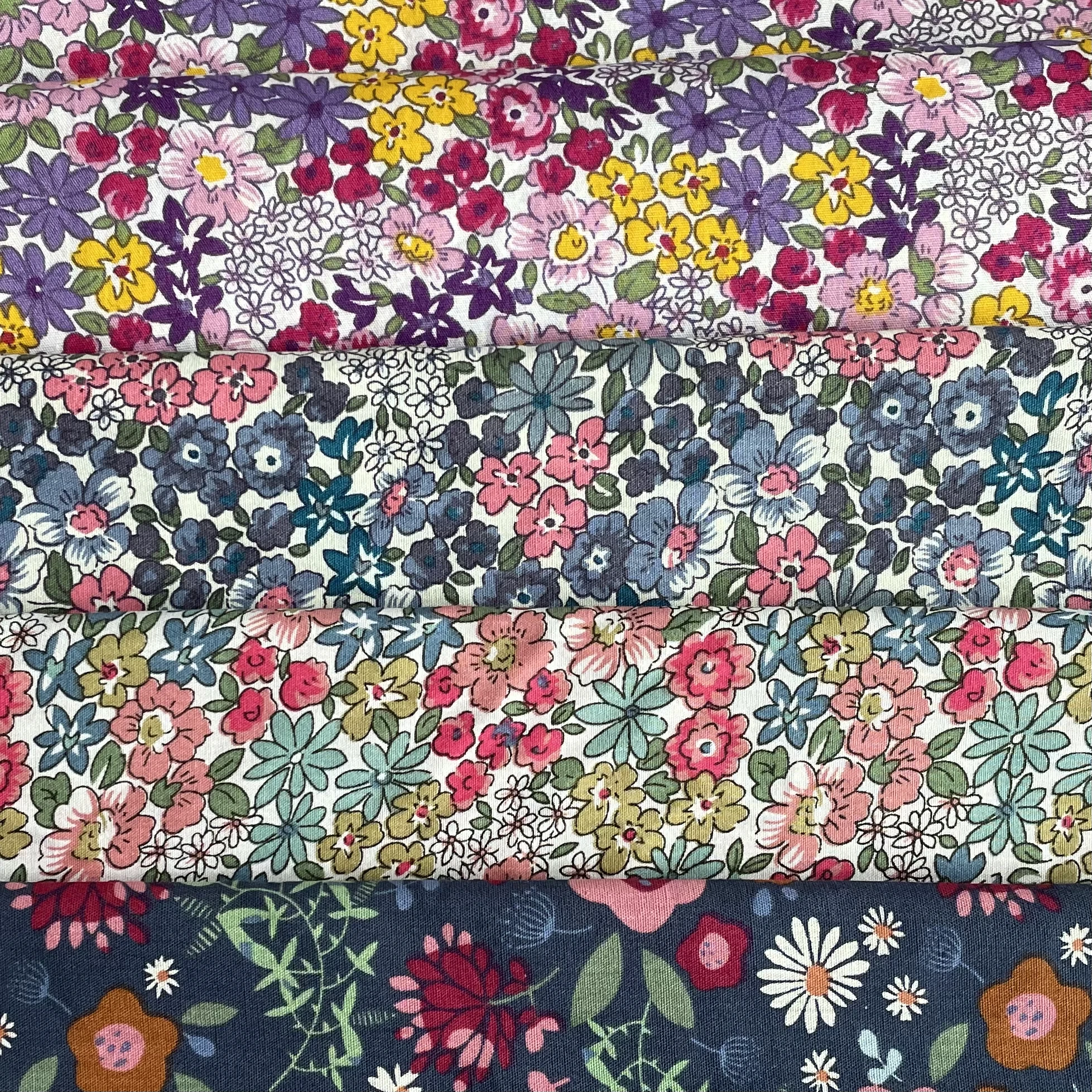 145x50cm New Floral 100% Cotton 40S Like Liberty Fabric Digital Printing For Sewing Cloth Dresses Skirt Kids Designer Purses