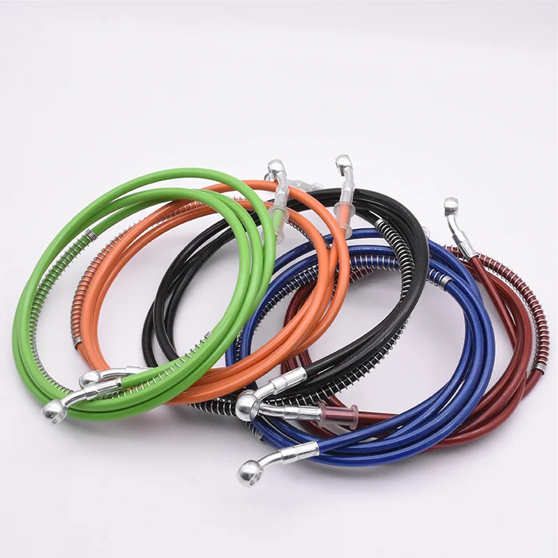 USERX Motorcycle Dirt Bike Braided Brake Hose Line Steel Brake multicolor cable Hydraulic Banjo pipe motorcycle Universal Racing