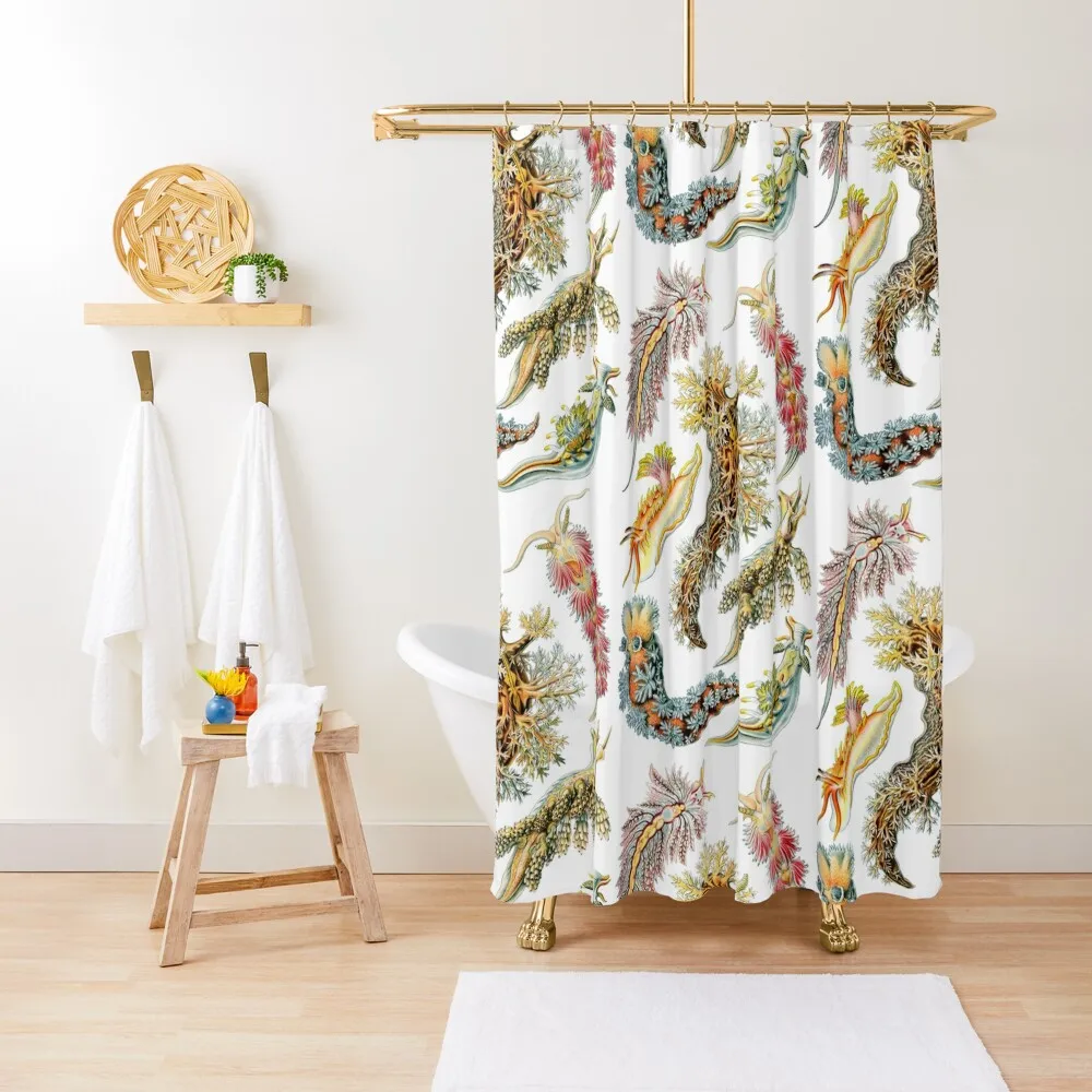 

Ernst Haeckel - Nudibranchia (Snails) Shower Curtain Cover Curtain Toilet Accessories Bathroom