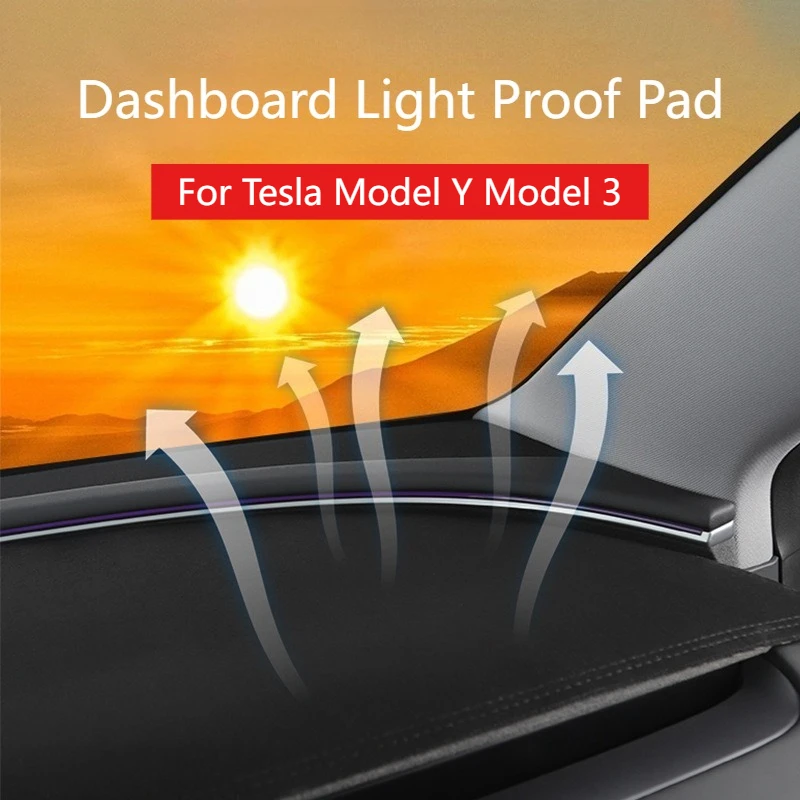 

Светозащитный коврик для Tesla Model 3 Model Y 2025 Juniper, фланелевой коврик для приборной панели, солнцезащитный коврик, защитный коврик, автомобильные аксессуары