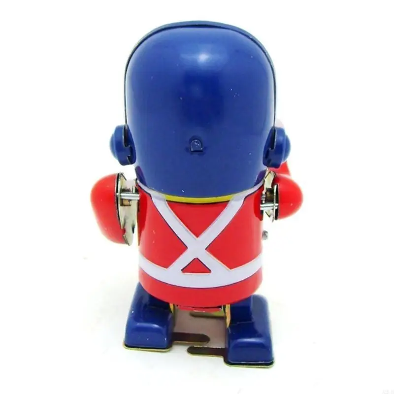 Handgemaakte blikdrummer Soldaat Robot Classical Wind Toy voor volwassenen A2ub
