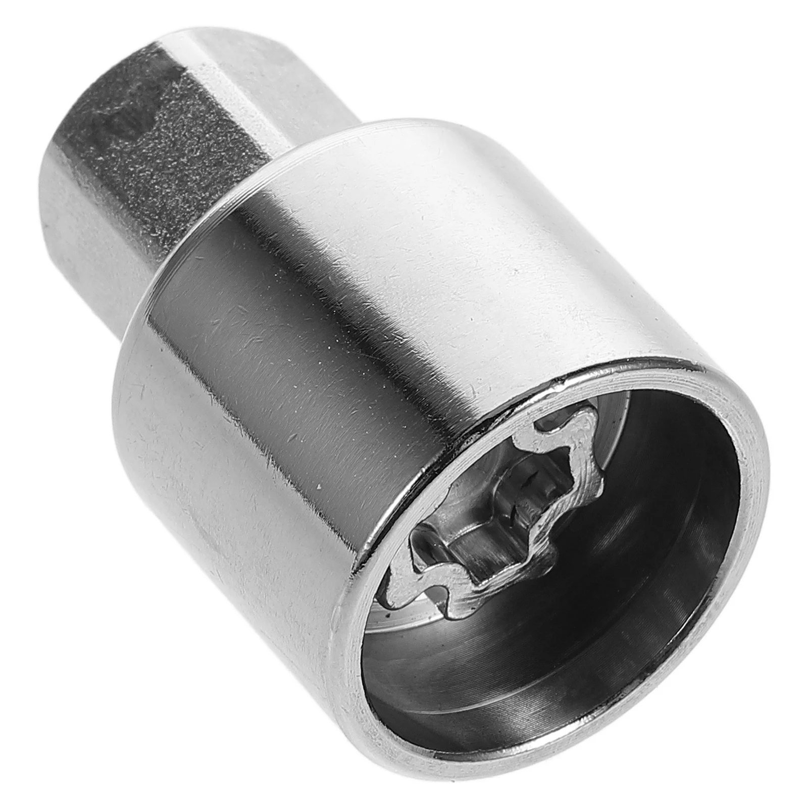 

AntiTheft Screw Tool Car Wheel Nut Remover Silver Chrome Lock Lug Sockets Rim Cracker Hub Socket Nut Tool For Car Secure Sturdy