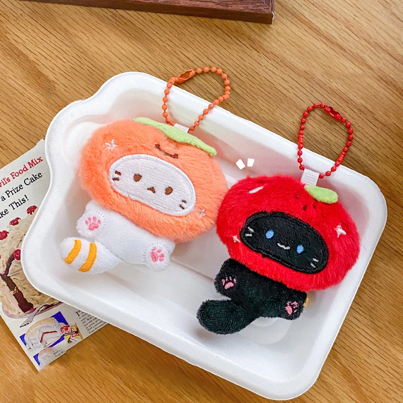 

Soft Squeaking Sound Cat Keychain For Women Men Cartoon Backpack Schoolbag Doll Pendant Exquisite Cute Kawaii Hangings Keyrings