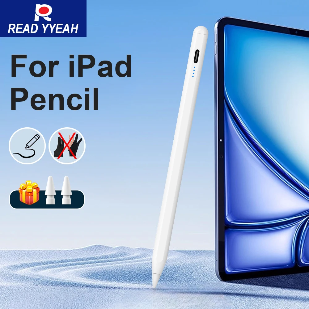 

2025 For Apple Pencil iPad Pro11 12 iPad Air Mini 7th 8th 9th 10th 11th, Palm Rejection, Touch Pen Tablet Stylus Screen Drawing