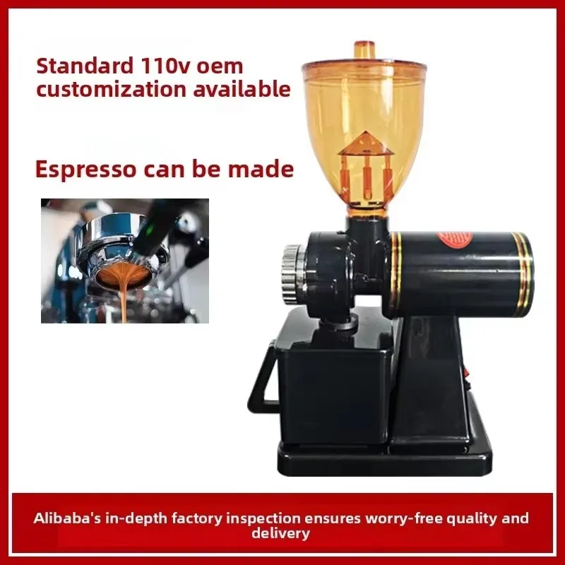 Anti-Leak Coffee Bean Grinder - No Clumping, Easy Clean, Adjustable Fineness, Heavy Duty for Cafe