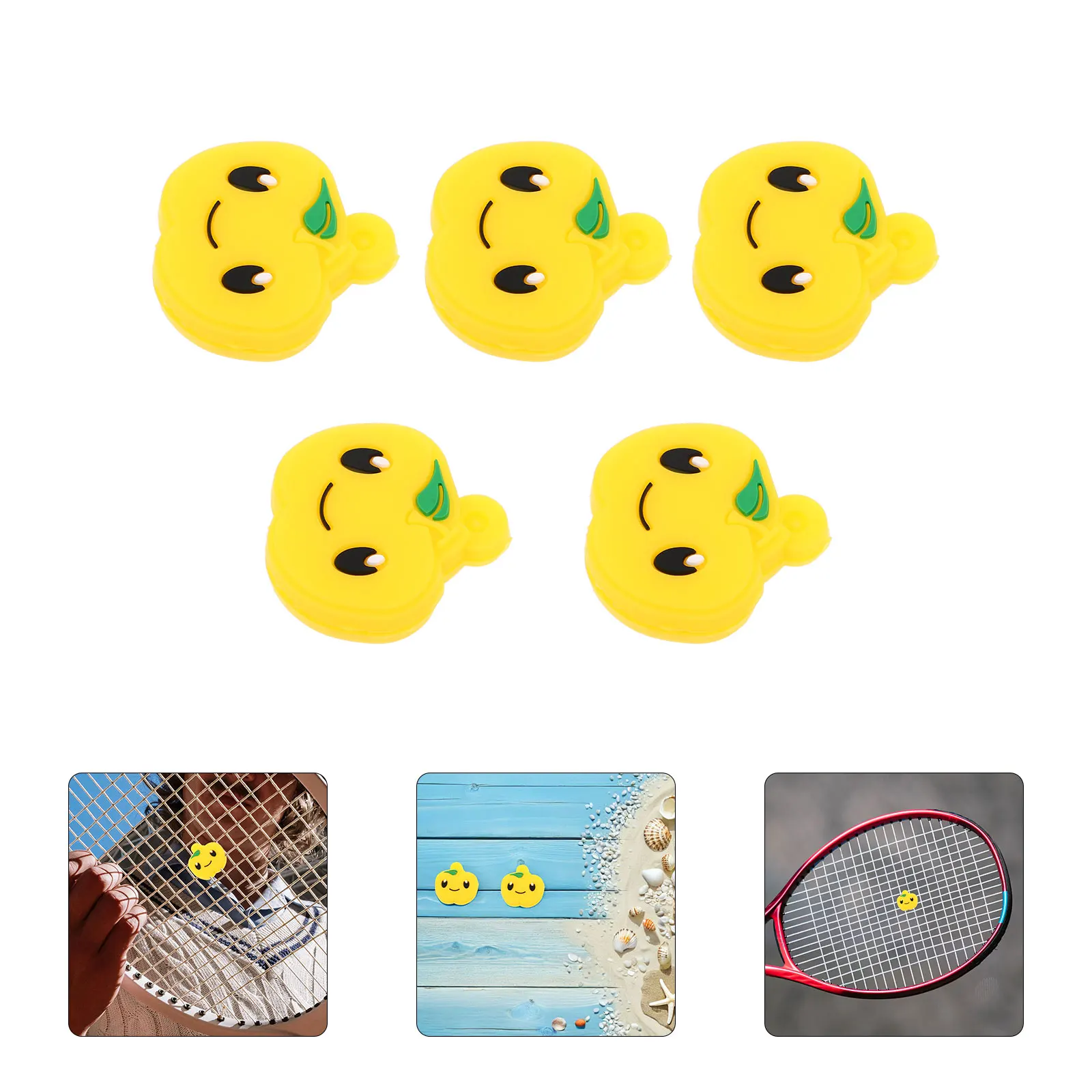 

5 Pcs Tennis Racket Shock Absorber Dampener Racquet for Rackets Cute Dampners Silica Gel