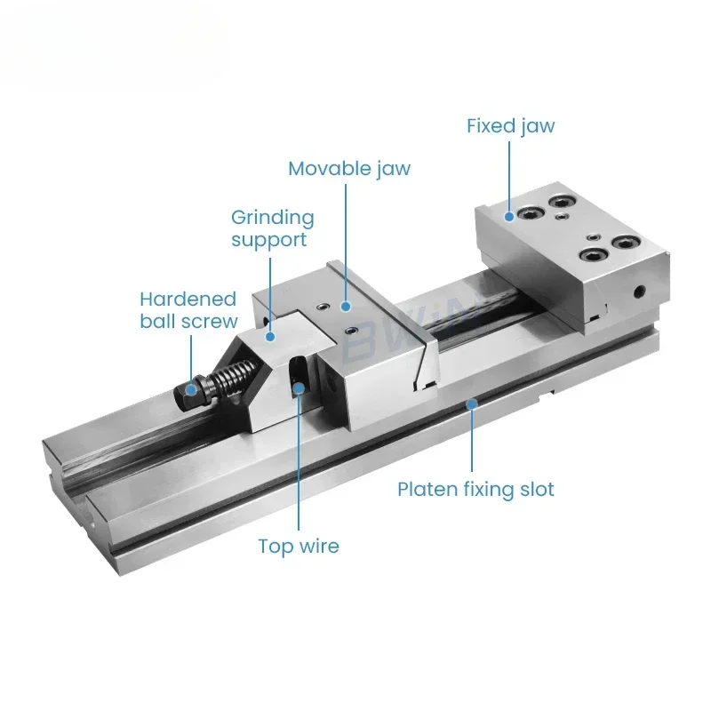 For GT150 GT175 GT200 clamping parallel Bench Vice 8 CNC milling machine tool modular vise precision Hot sales