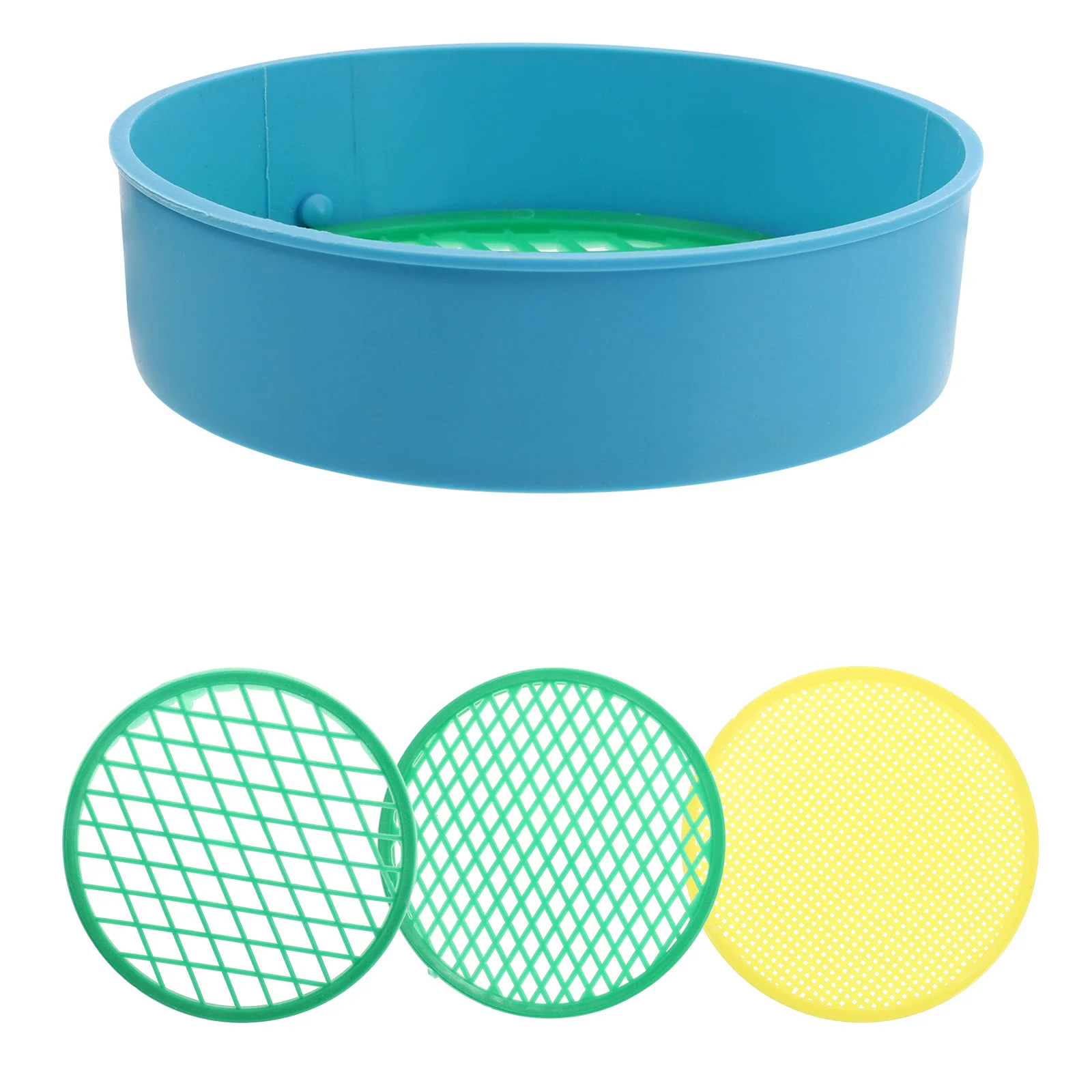 

4 Pcs Beach Sieve Toy Sand Play Toys Sieves Screening Machine Tray Lightweight Strainer Sifter for Beaches Plastic Colorful