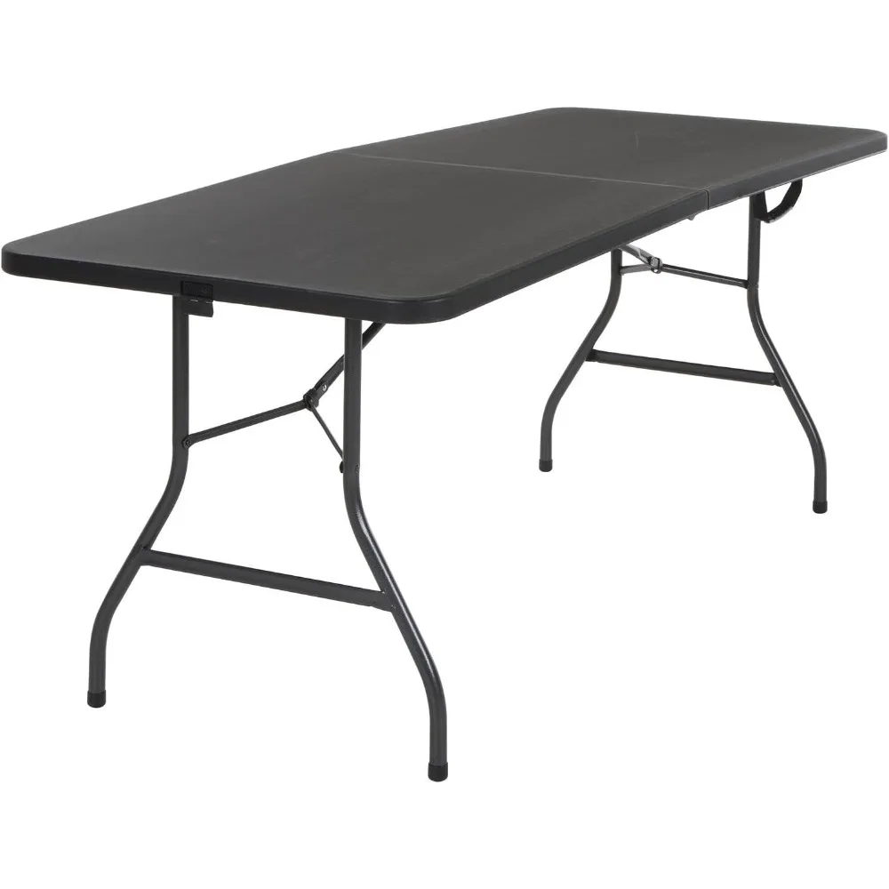 

COSCO Molded Folding Banquet Table w/Handle, 6ft, Black