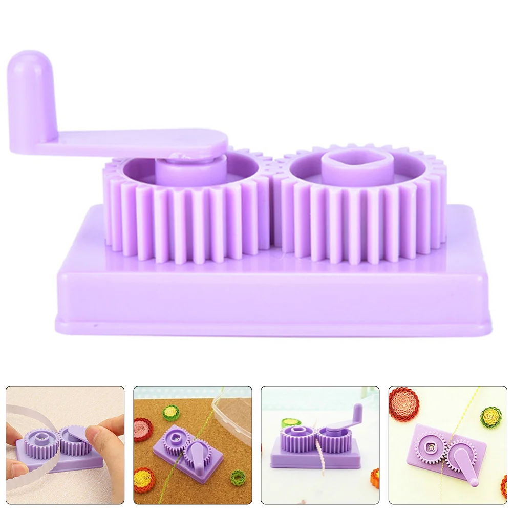 Hand Operated Quilling Crimper Paper Machine Tool DIY Supply Reel Strips Flower Plastic Curling