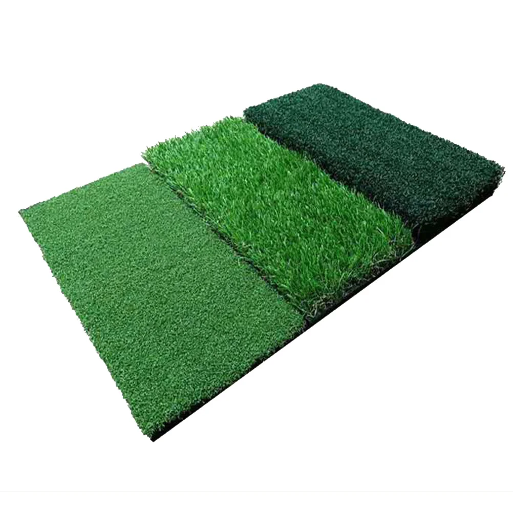 

Golf Hitting Mat Long Short Grass Practice Foldable Portable Triple Lengths EVA Material Storage Practical