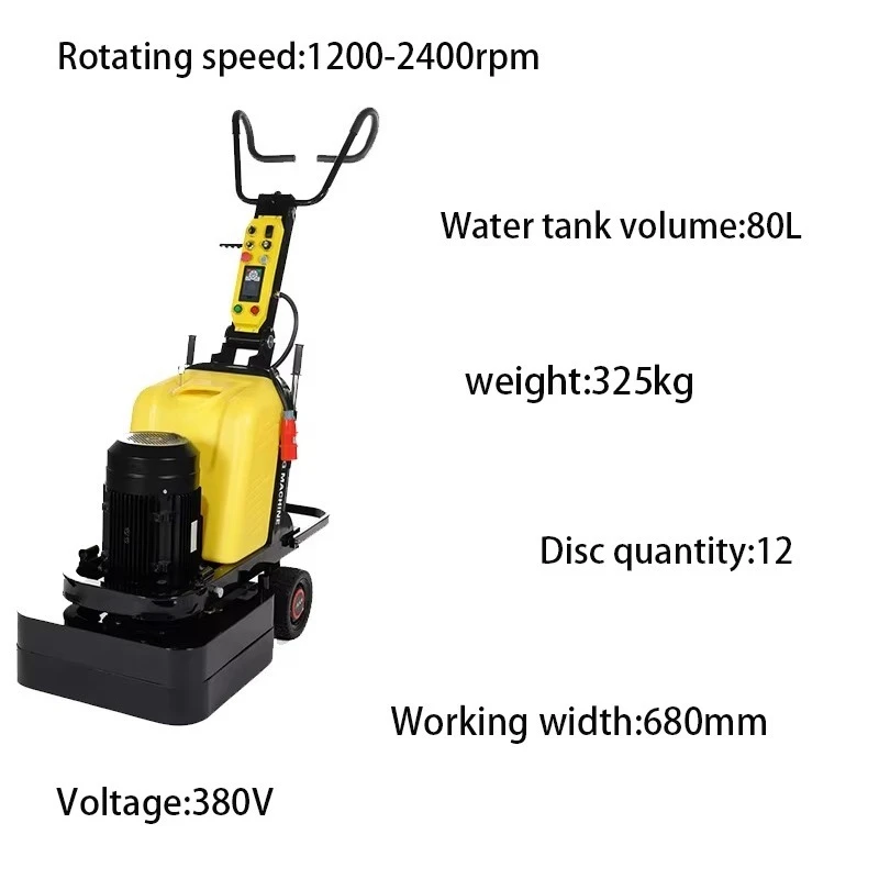 Advanced planetary concrete ground grinder and polisher for precision grinding and polishing