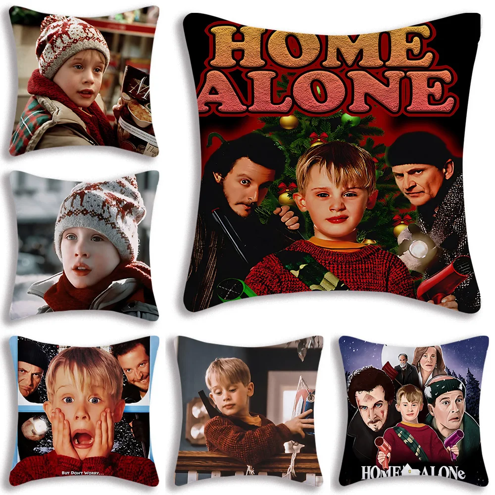 Home Alone Pillow Covers Cartoon Sofa Decorative Home Double-sided Printing Short Plush Cute Cushion Cover