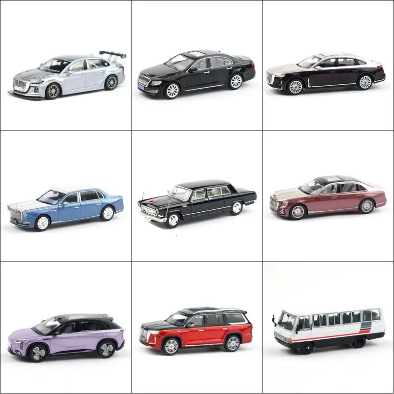 XCARTOYS 1/64 Diecast Car Model Hongqi State Gift Parade Series H5 H7 EH7 Guoyue Guoya Guoyao Alloy Vehicle Collectible Toy