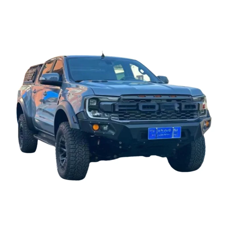 

TOP Прочный бампер для предотвращения столкновений для Ford Ranger Простая установка с вырезами противотуманных фар для использования в бездорожье Новый