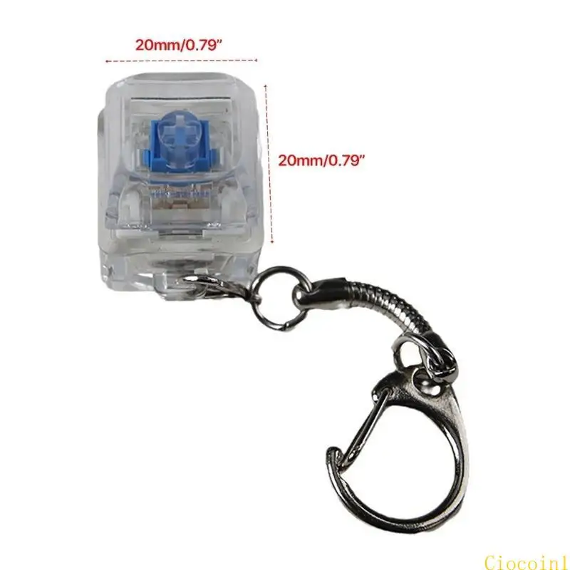 A3PC 1PC Tragbarer Tastaturschalter Tester Testing Tool LED Light-Tastaturschalter Keychain-Spielzeug für 1-Key