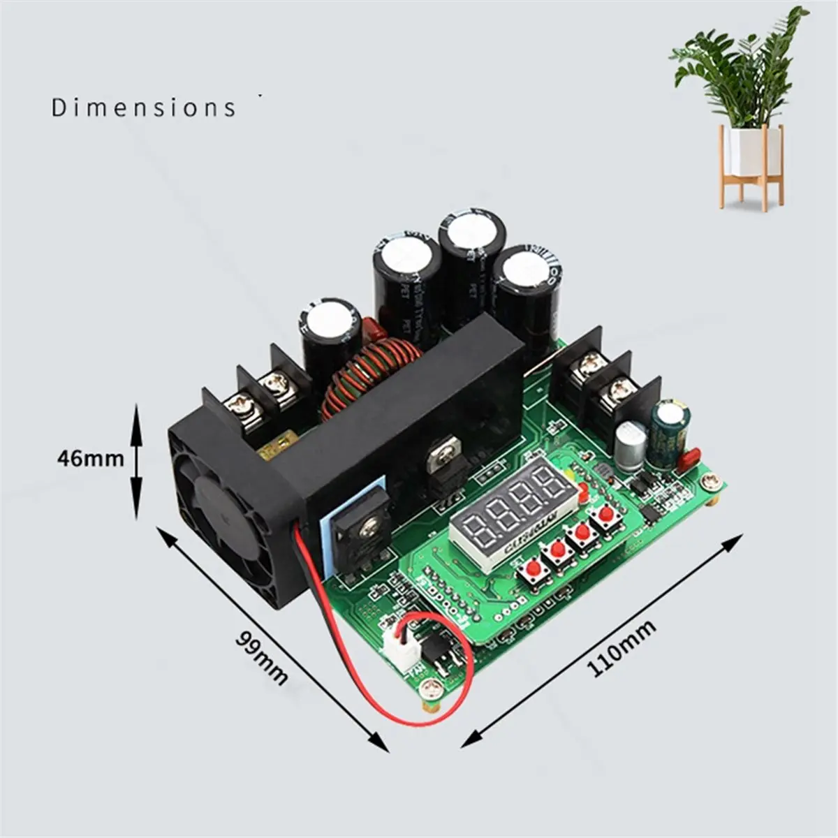 BST900W DC-DC Boost Converter 120V10A Step Up Module with LCD Display Voltage Transformer Regulator for DIY Projects