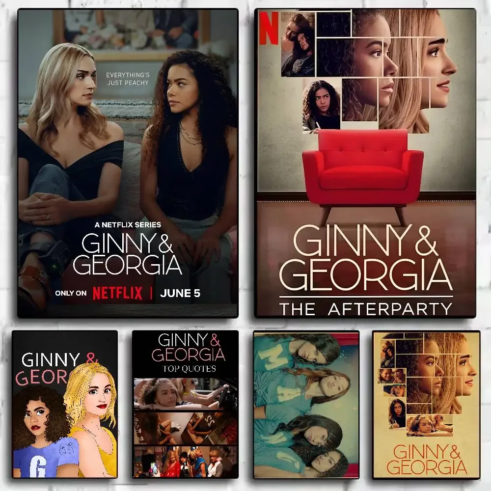 G-Ginny GeorgiaS TV Poster HD Art Sticky Wall Waterproof Home Living Room Bedroom Bar Aesthetic Decoration