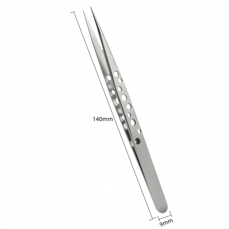 Pincettes de précision en acier inoxydable, électronique industrielle, pinces droites incurvées, outils de réparation manuels pour téléphone portable
