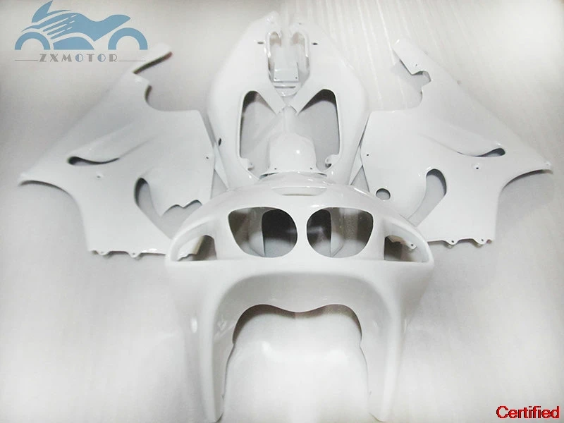 

Free Custom fairing kits for Kawasaki Ninja ZX7R 1996 1997-2003 motorcycle fairings kit ZX 7R 96-03 white bodyworks