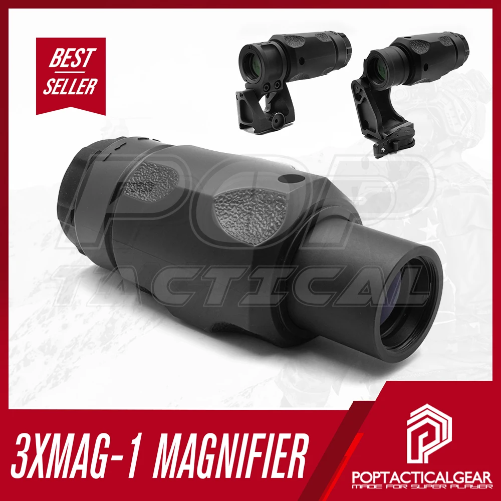 

3XMAG-1 3XMAG 3x Scope Magnifier Sight For Airsoft Riflescope Accessories Wargame Hunting Sight Working with Red Dot Sight