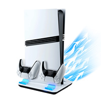 DOBE Mltifunctional Cooling Stand with Charging for PS5/PS5 Slim/PS5 Pro Console-White